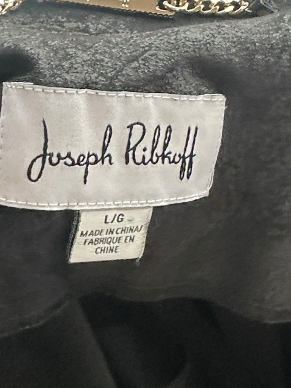 Joseph Ribkoff Two-tone Moto Jacket Style vegan leather eyelet closure sz lg - Picture 7 of 9